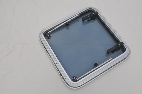 575x575mm Anodized Aluminum Square Hatch Porthole With Tempered Glass For Marine Boat Yacht