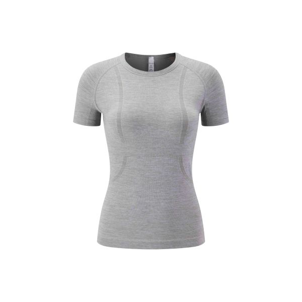 Breathable Seamless Raglan Sleeve Gym Tee for Activewear Comfort