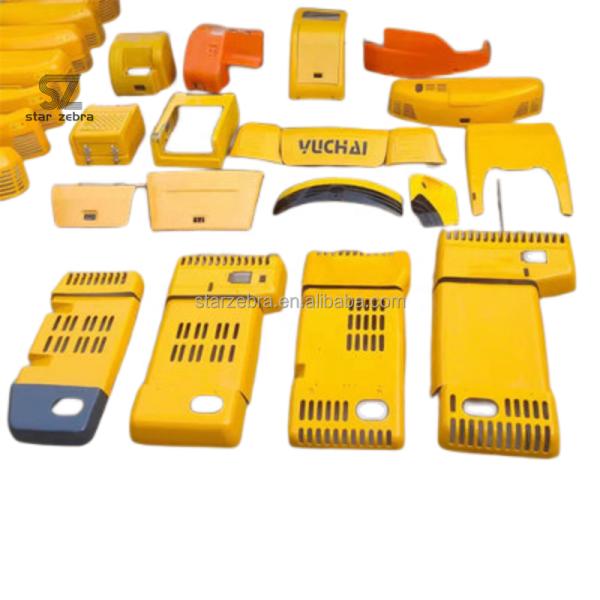 Construction Works Excavator Engine Cover with Rear Cover Battery Fuel Tank and Side Cover