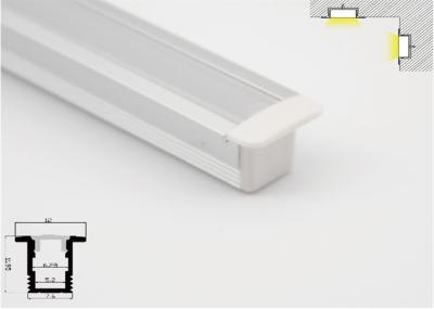 PMMA Cover LED Aluminum Profile Sound Insulation For Kitchen Cabinet 7.6X12mm