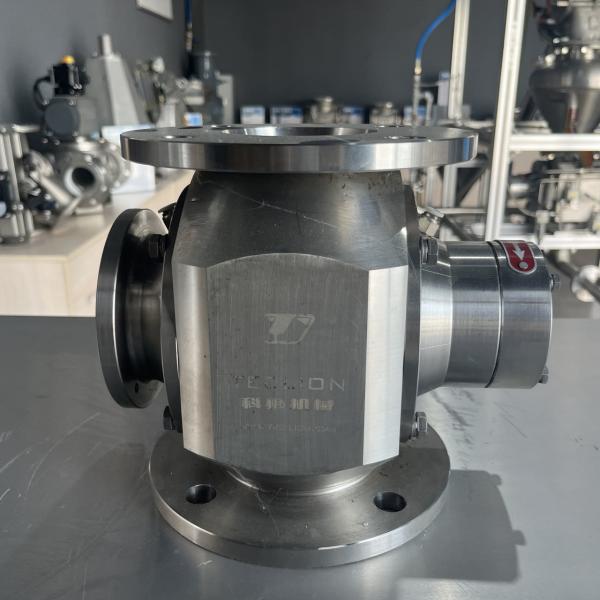 Para la medición y descarga de válvulas giratorias en ocasiones sanitarias