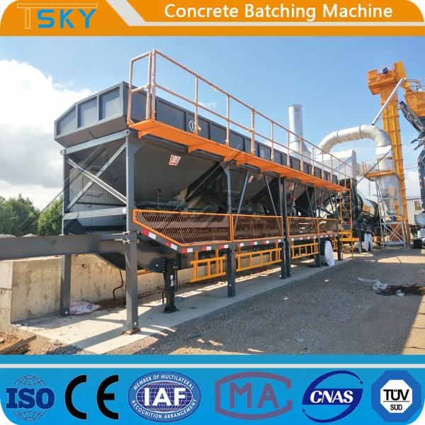 6400mmx1600mmx3000mm 800L/H Batching Plant Machine