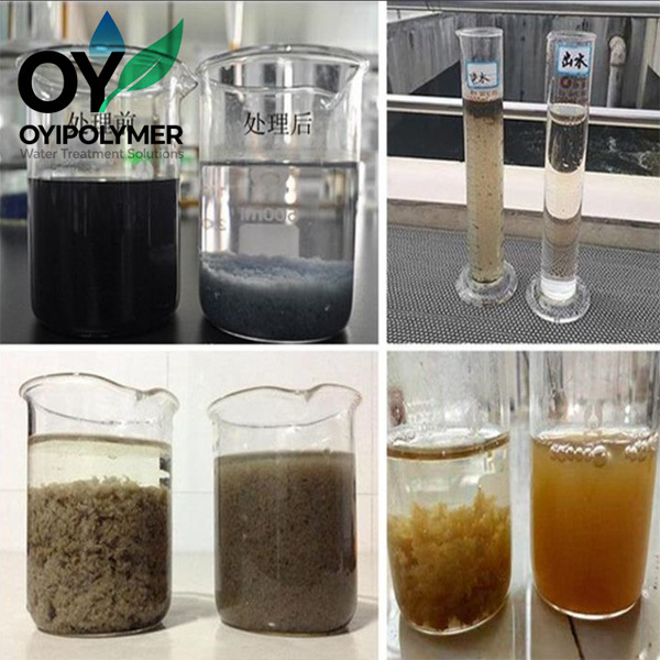 OYIPOLYMER Cationic Polymer for Industrial Sludge Dewatering with Ultra-Low Dosage, Fast Flocs, and Low Moisture Cake
