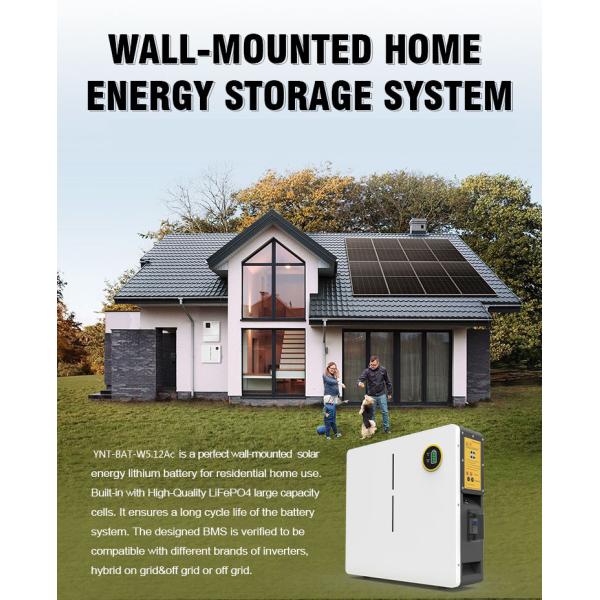 10240wh Wall Mount Lifepo4 Battery 51.2v 100ah Photovolta Energy Storage Lithium Battery