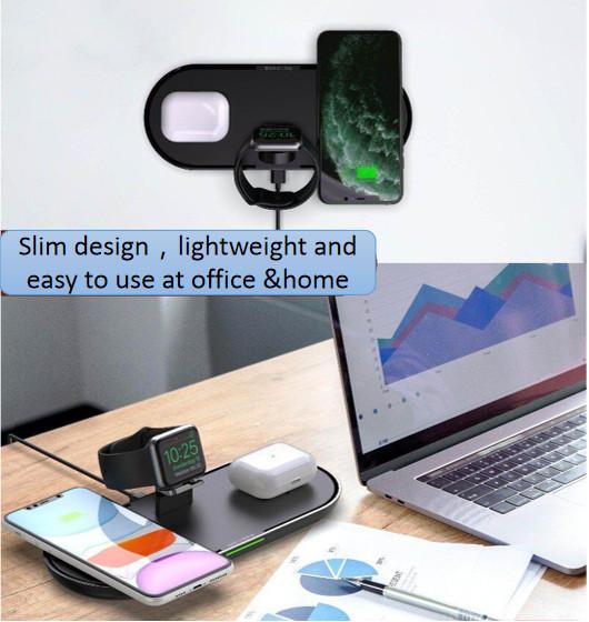ABS PC Type C 8mm 25W Qi Wireless Charger Pad