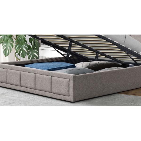 Двойной размер 4ft6 обил современное изголовье машинной плиты поднимает вверх хранение