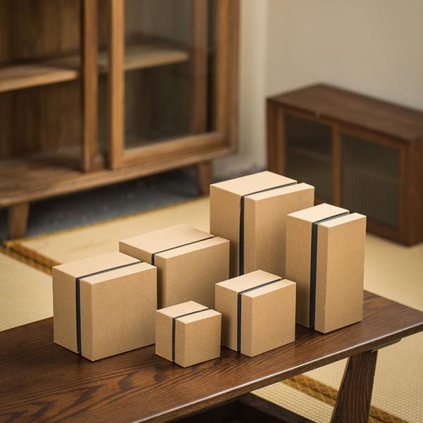 Boîte en papier kraft pour tasses à thé, boîte cadeau de thé, boîte cadeau de taille personnalisée