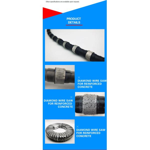 11.5 мм сцинтерированная веревка с бриллиантовой проволокой для мокрой/сухой резки железобетона