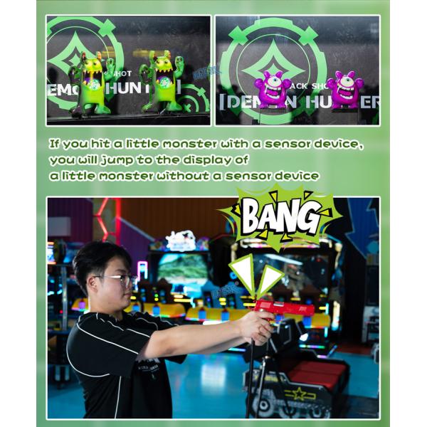 Coin Operated Indoor Play Equipment for Adults Children Shooting Game Demon Hunter
