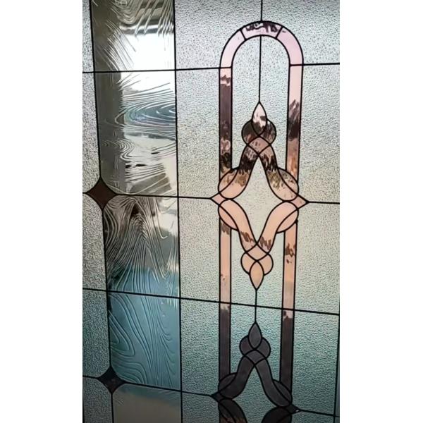 Стеклянное искусство арт-деко Мемфис Стеклянная панель Стеклянные произведения искусства