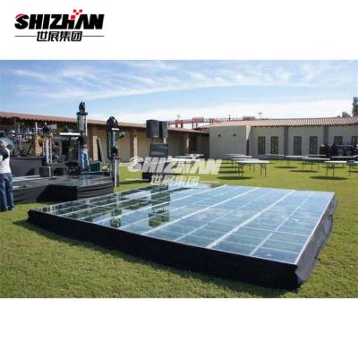 da fase de vidro de alumínio do concerto de rocha de 1.22*1.22m plataforma portátil do assoalho