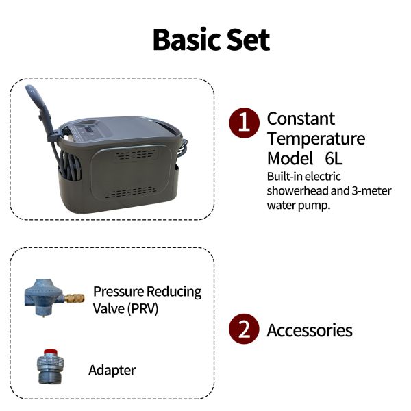 CE CSA AGA Outdoor Shower Gas Water Heater Portable Propane Tankless For Pet Bathing