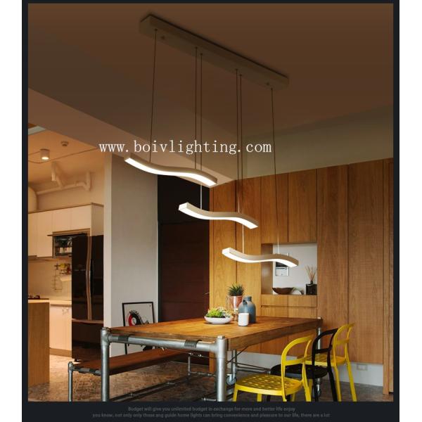 LED Hanging Lamp With Line Bwautiful Single  1000*90*1200MM White Color
