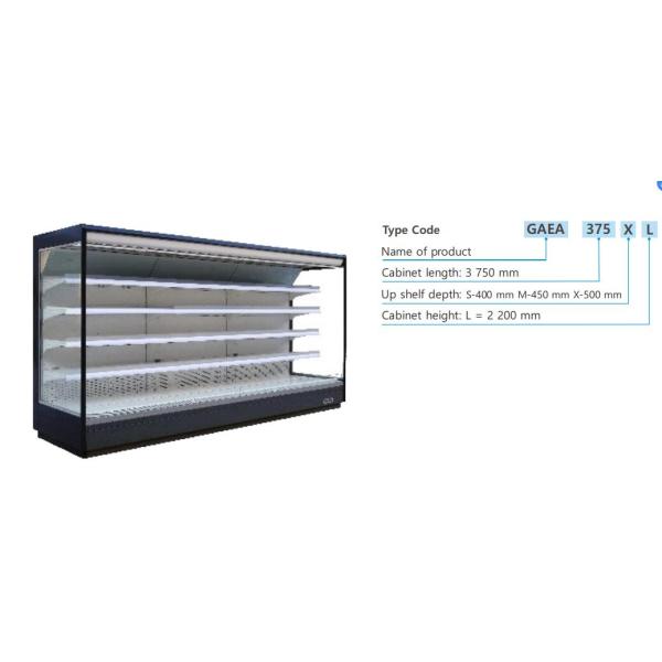 Вертикальные refrigerated шкафы дисплея multideck с удаленным конденсируя блоком