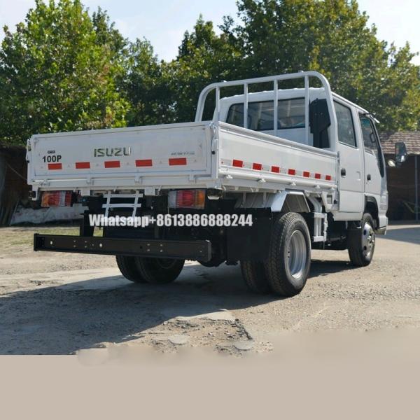 4*2 I s Uzu 100p Double Row  Column  Plate-type Goods Truck    Freight Train