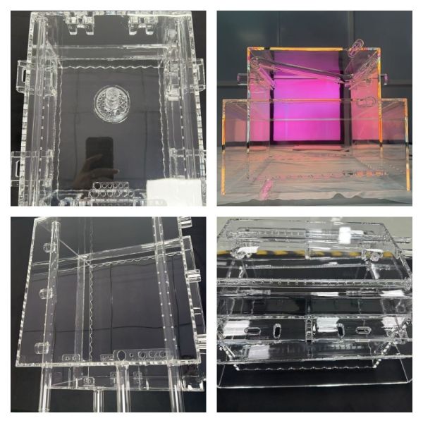 High Temperature 1100℃ Quartz Glass Container with Acid Tolerance 30 Times Than Ceramics and Customizable Size