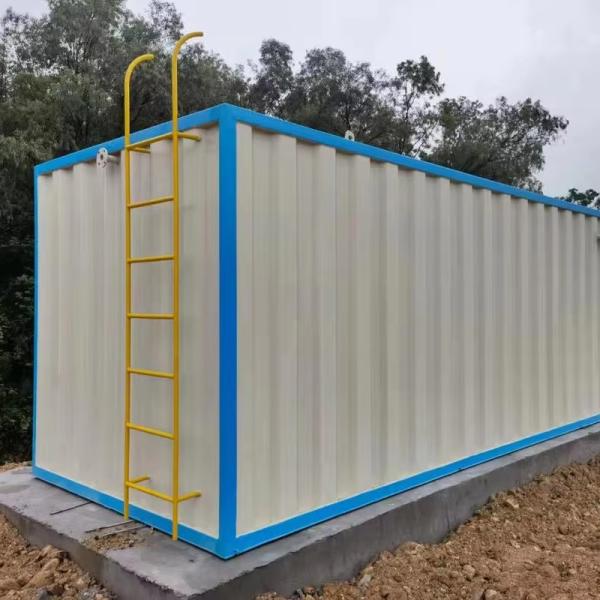 Small Industrial MBR Packaged Sewage Treatment Plants with Electric Auto Control PLC  Reduce 95% CODcr and BOD5