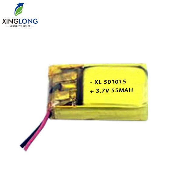 501015 55mAh 3.7V Rechargeable Lithium Polymer Battery for  Headset