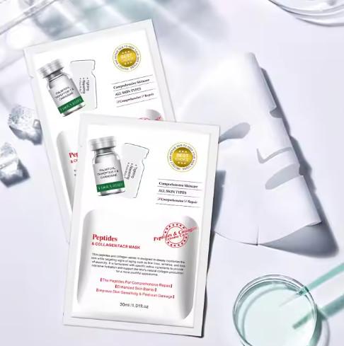 Custom Organic Beauty Skin Care Sheet Collagen Face Mask Repairing Moisturizing Facial Mask