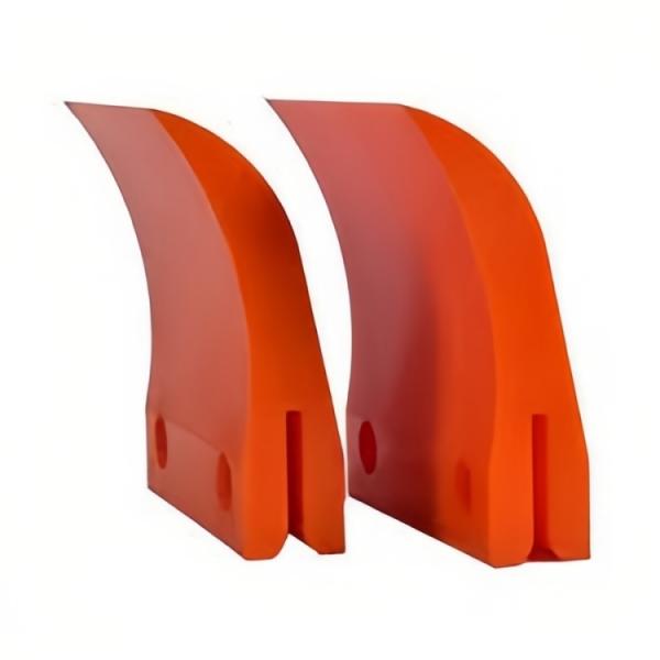 Corrosion Resistant PU Scrapers Polyurethane Conveyor Cleaner Red Green Color 85 A Shore
