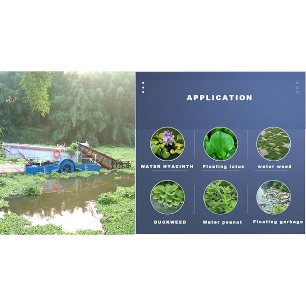 Automatic Aquatic Weed Removal Machine with 12t Load Capacity 75kw Power