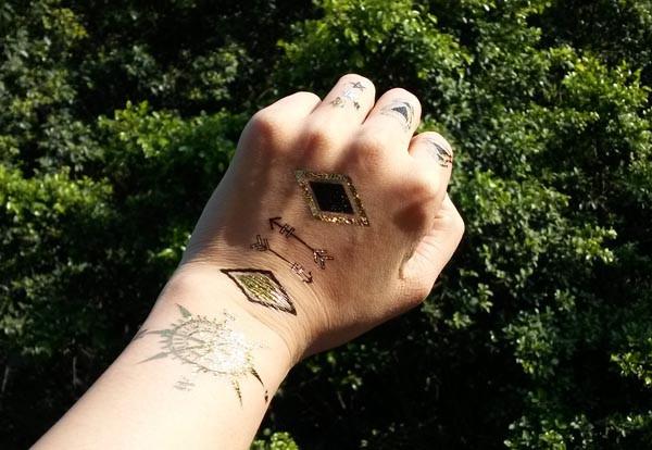 Metallic tattoo