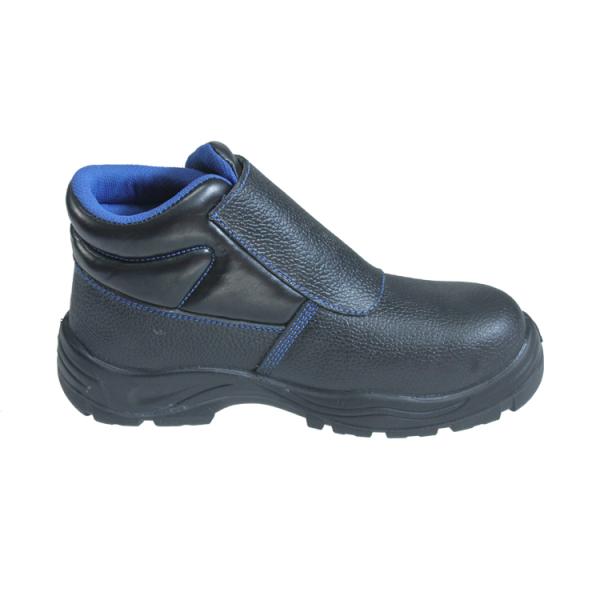 Metal Eyelets Anti Slip Pu Outsole For Construction Boots Factory Steel Toe Anti Smash Safety Shoes CE