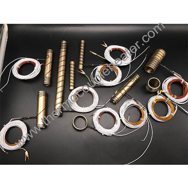 Press Brass Tube Coil Heaters For Hot Runner System With Thermocouple