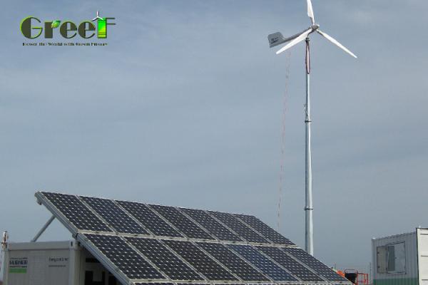 Sistema híbrido eólico solar de 5kw 10kw con panel solar fotovoltaico
