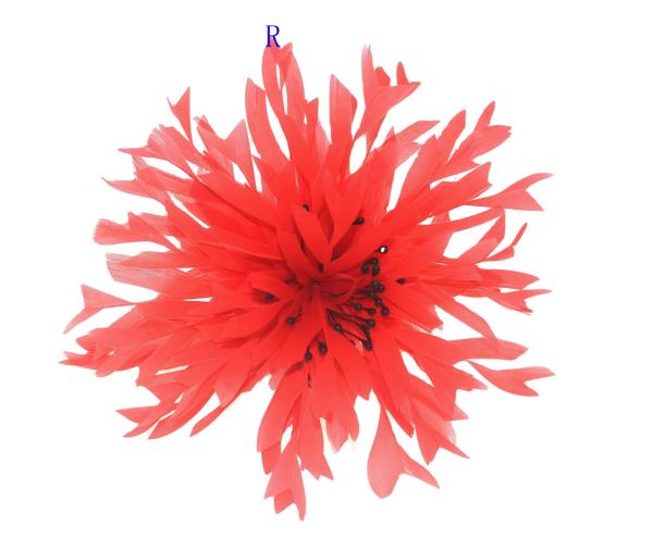 Millinery Supplies Goose Feather Flower Mount For Hat Decoration 10x15 cm