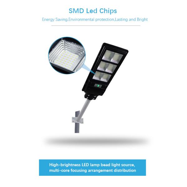 Датчик движения IP65 120W все в одном солнечном уличном свете