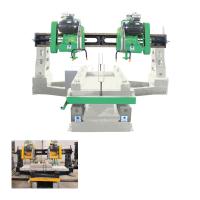 Quatro máquina de corte de pedra da laje das lâminas 35kw 1500mm para a coluna de mármore do granito