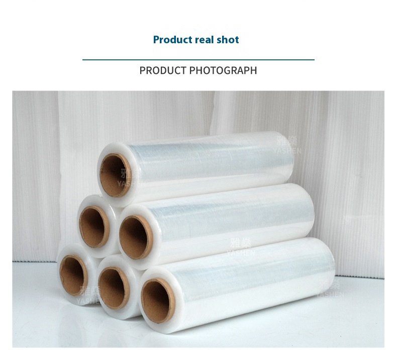 18 Inch 20 Microns Stretch Film LLDPE Soft Plastic Packaging Film Hand & Machine Use Width PE Material Casting Processed