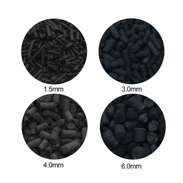 Pellets de charbon actif de 4 mm à 99% CAS n° 64365-11-3 700-1200 Iode