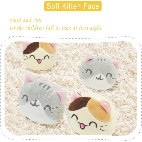 REFAHB Cute Plush Pillow Throw Pillow Removable Stuffed Animal Toys Creative Gifts for Girls (Kitten)