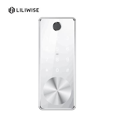 Codifique o painel liga de zinco do acrílico das fechaduras da porta da sala da tela da impressão digital de Bluetooth da fechadura da porta