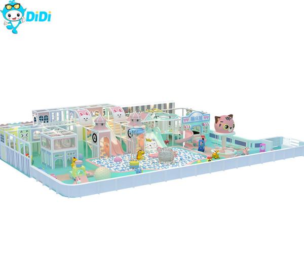 Customized Commercial Indoor Amusement Park Equipment Macaron Themed