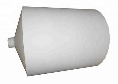 High Density Quartz Crucible With Funnel , Large Industrial Alumina Ceramic Crucible