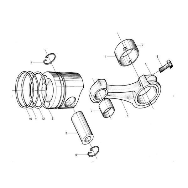 VG1560030013 SINOTRUK SHACMAN WD615 Euro 2 Engine Piston Pin