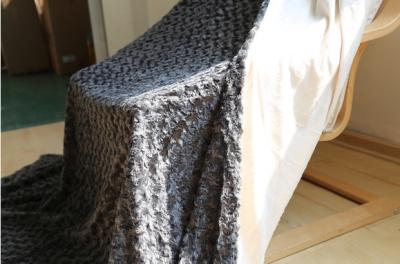 Micro Plush Double Sided Faux Fur Blanket , Super Soft Fake Fur Throw Blanket