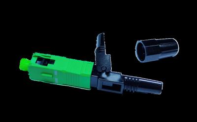 Durable Fiber Optic Adapters Connectors Sc Apc Quick Connector ABS FTTX