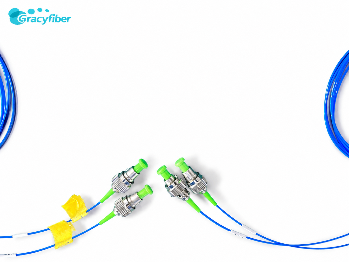 Single Mode Multimode Fiber Optic Components 1x4 Optical Splitter 4 Way Fiber Optic Splitter