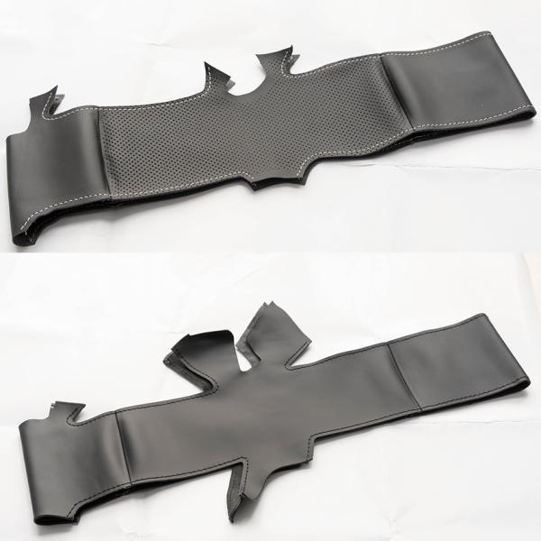 Hand Stitching Black Artificial Leather Custom Steering Wheel Cover for Toyota Calya 1.2 E Std G AT 2016-2024