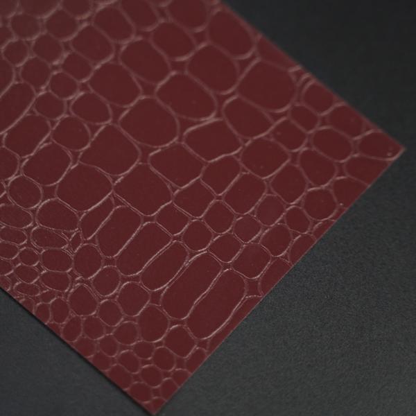 Papier d'emballage en PVC à motif crocodile, résistant aux rayures