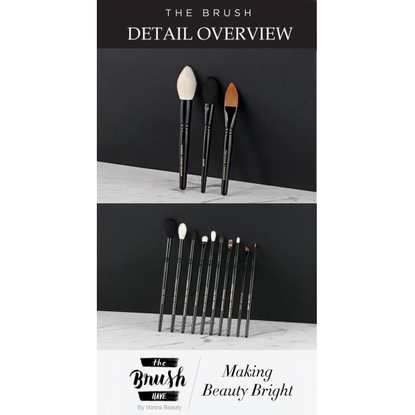 Vonira Beauty Factory Luxury 13 Pieces Natural Hair Makeup Artist Brushes Set OEM ODM OBM