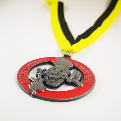 Médaille de collection 3D de célébration du carnaval avec ruban