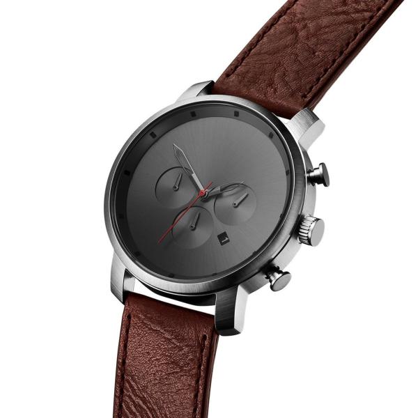 Grey CD grain face 3atm water resistant quartz watch with your own logo