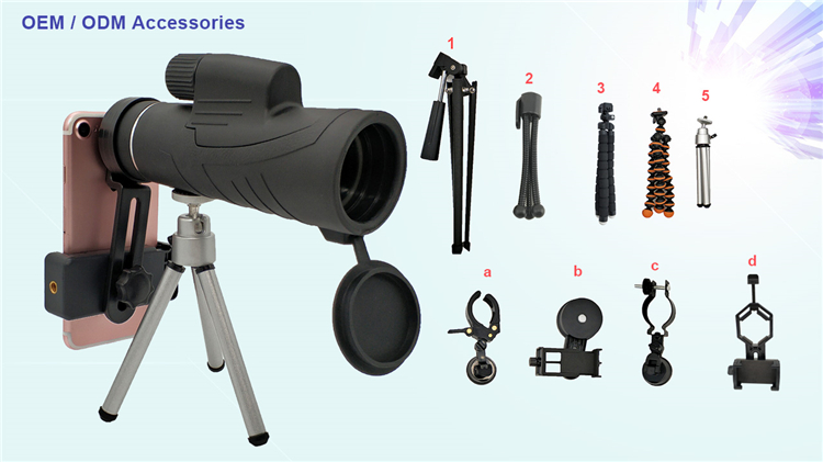 Телескоп 16x52 высокой яркости мини Monocular для камеры мобильного телефона
