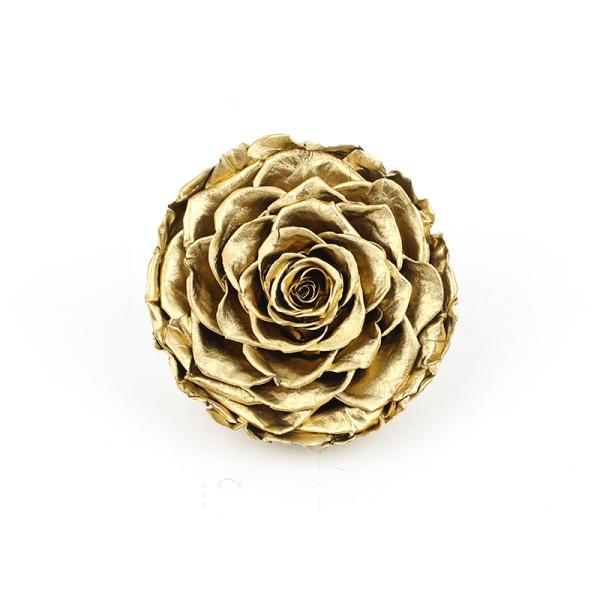 Forever Roses Gold Heads , Preserve Real Flowers Heads For Christmas Decoration