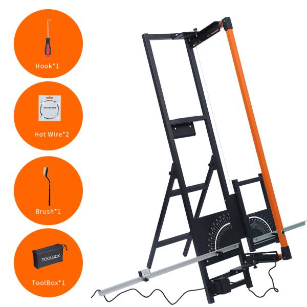 Metal Electric Hot Wire Cutting Machine With Foot Switch 200W Double Table